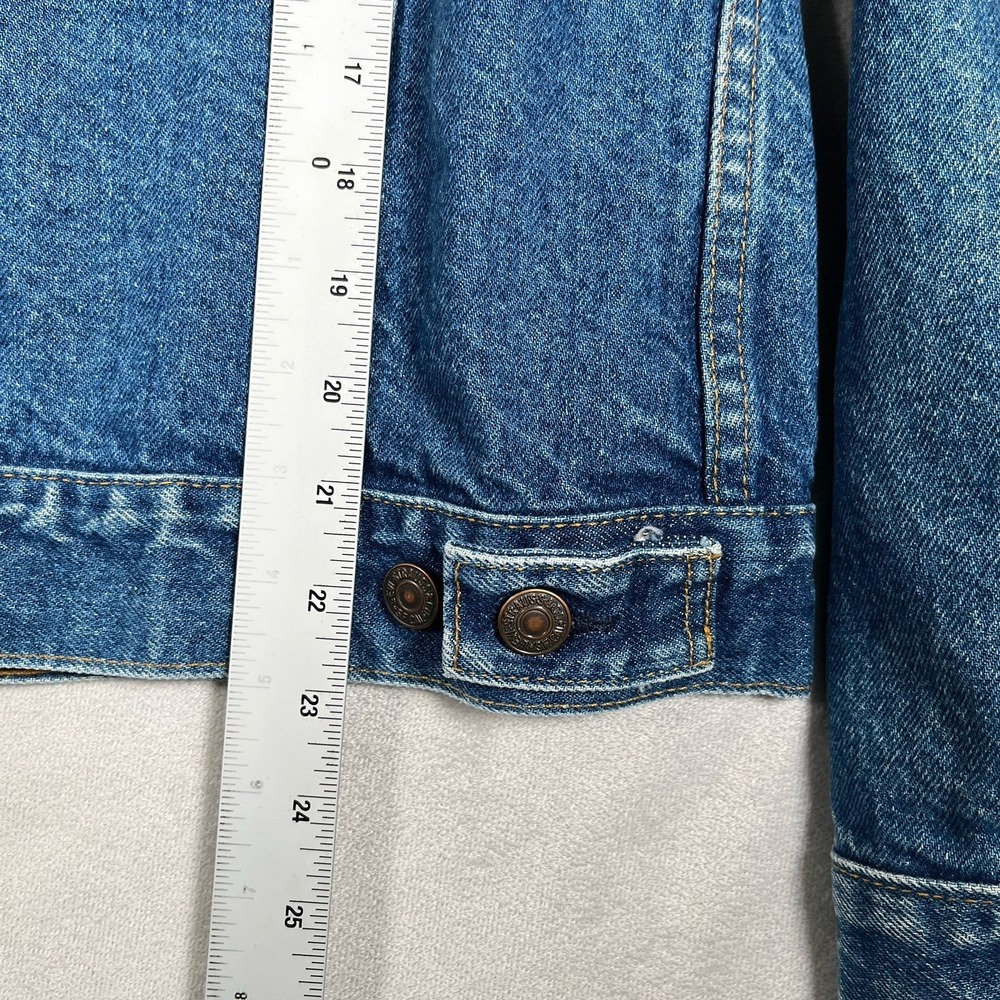 VTG Levi's 70506 0216 Denim Trucker Jacket Made In USA Size 40 L Distressed - Picture 9 of 11
